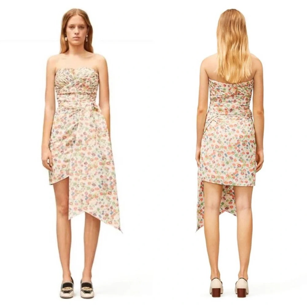 NWT Tory Burch TAFFETA MINI PARTY DRESS Sz 0
